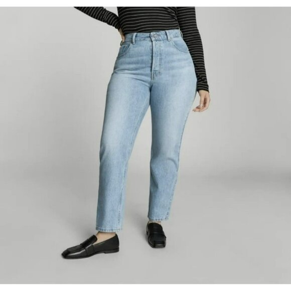 Everlane Curvy Cheeky Jean Light Wash Size 25 NWT (Unattached) - Picture 2 of 10